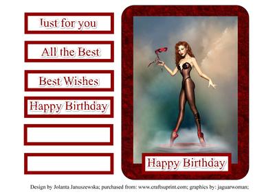 Ballerina Happy Birthday 2