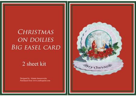 Christmas on Doilies Big Easel Kit