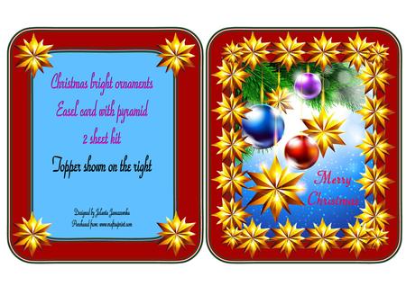 Christmas Bright Ornament Easel Card Kit