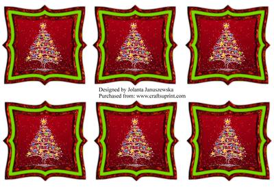 Starry Christmas Tree Tags
