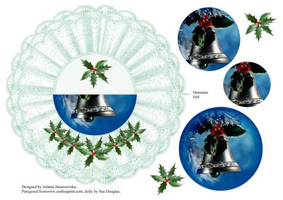 Christmas Bell Wobble Card-light Green