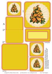 Roses and Callas Small Easel Card