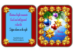 Christmas Bright Ornament Easel Card Kit