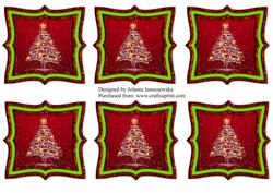 Starry Christmas Tree Tags