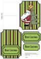 Cartoon Santa Small Easel Card Sheet 1