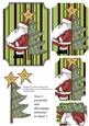 Cartoon Santa Small Easel Card Sheet 2