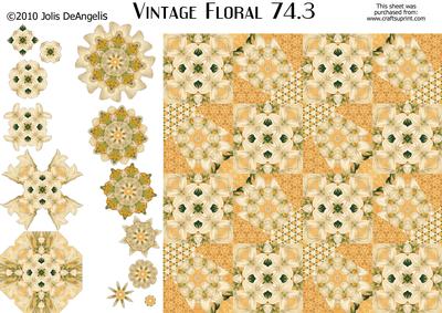 Vintage Floral 74.3, Lilies