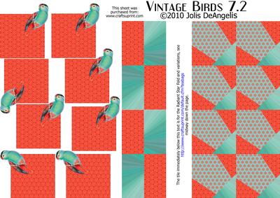 Vintage Birds 7.2, Parakeets