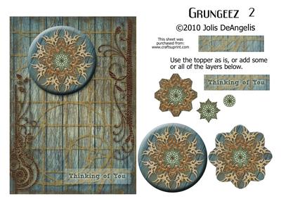 Grungeez 2 Thinking of You 5x7 Card