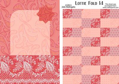 Lottie Tbf Fold 14, Coral Card Topper and Tiles
