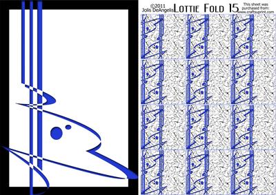 Lottie Tbf Fold 15a, Bold Tea Bag Folding Topper and Tile