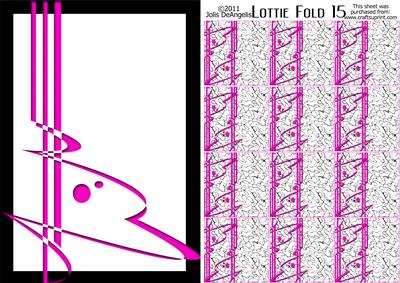 Lottie Tbf Fold 15c, Bold Tea Bag Folding Topper and Tile