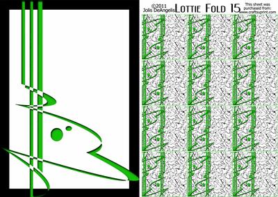 Lottie Tbf Fold 15d, Bold Tea Bag Folding Topper and Tile