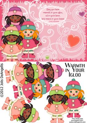 Warmth in Your Igloo, Step by Step A5 Card