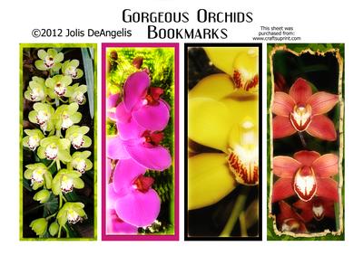 Gorgeous Orchids Bookmarks