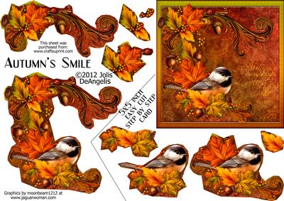 Autumn's Smile 5x5 Inch Step by Step Card