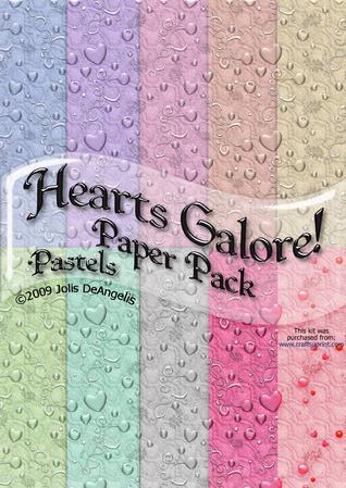 Hearts Galore! Paper Pack, Pastels