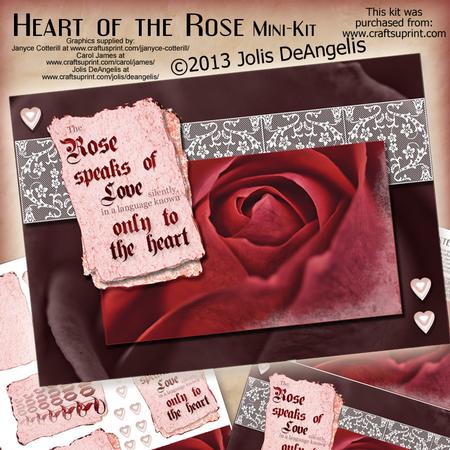 Heart of the Rose A5 Step by Step Mini-kit