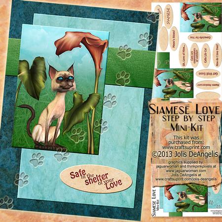 Siamese Love, A5 Step by Step Mini-kit