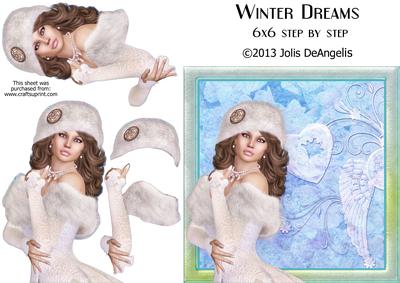Winter's Dream 6x6 Step by Step Card