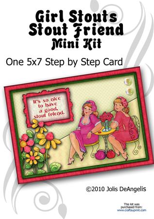 Girl Stouts, Tea Time 5x7 Step by Step Mini Kit