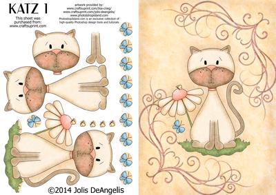 Katz 1, A5 Step by Step Card