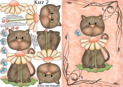 Katz 2, A5 Step by Step Card