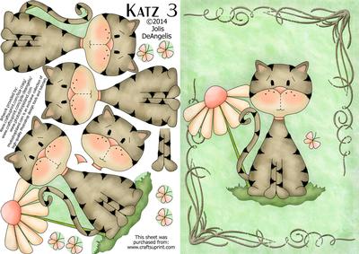 Katz 3, A5 Step by Step Card