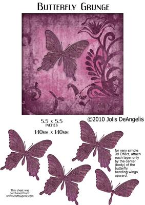 Butterfly Grunge Step by Step