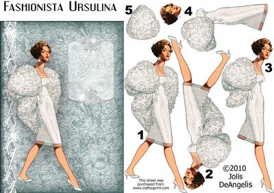 Fashionista Ursulina with Blank Tag