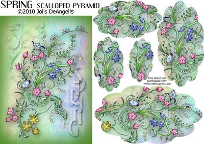 Spring Scalloped Shaped Pyramid