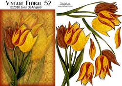 Vintage Floral 52, Tulips