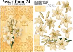 Vintage Floral 74, Lilies