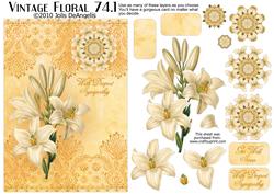 Vintage Floral 74.1, Lilies