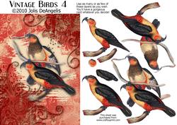 Vintage Birds 4, Tropical Birds 2