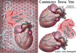 Cardiology Thank You Decoupage Card