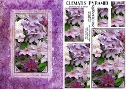 Clematis A5 Pyramid Card