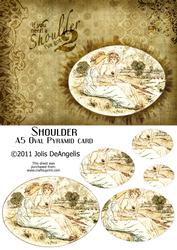 Shoulder A5 Oval Pyramid Card