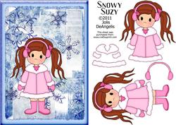 Snowy Suzy A5 Step-by-step Decoupage Card