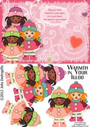 Warmth in Your Igloo, Step by Step A5 Card