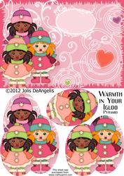 Warmth in Your Igloo, Oval Pyramid Step A5 Card