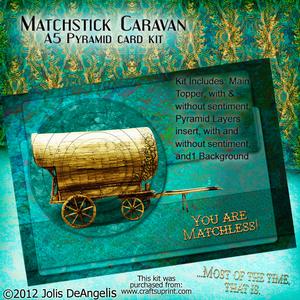 Matchstick Caravan, A5 Pyramid Card Kit