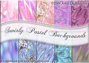 Swirly Pastels Background Kit