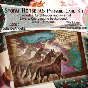 Storm Horse A5 Pyramid Card Kit