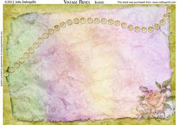 Vintage Roses Insert