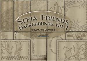 Sepia Friends Background Kit 1