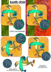 Banner Gecko A6 Step by Step Card