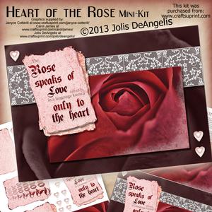 Heart of the Rose A5 Step by Step Mini-kit