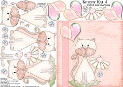 Kitschy Kat 4, 6x6 in Step by Step Card