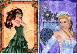 Steampunk Dreams, 2 A5 Card Toppers